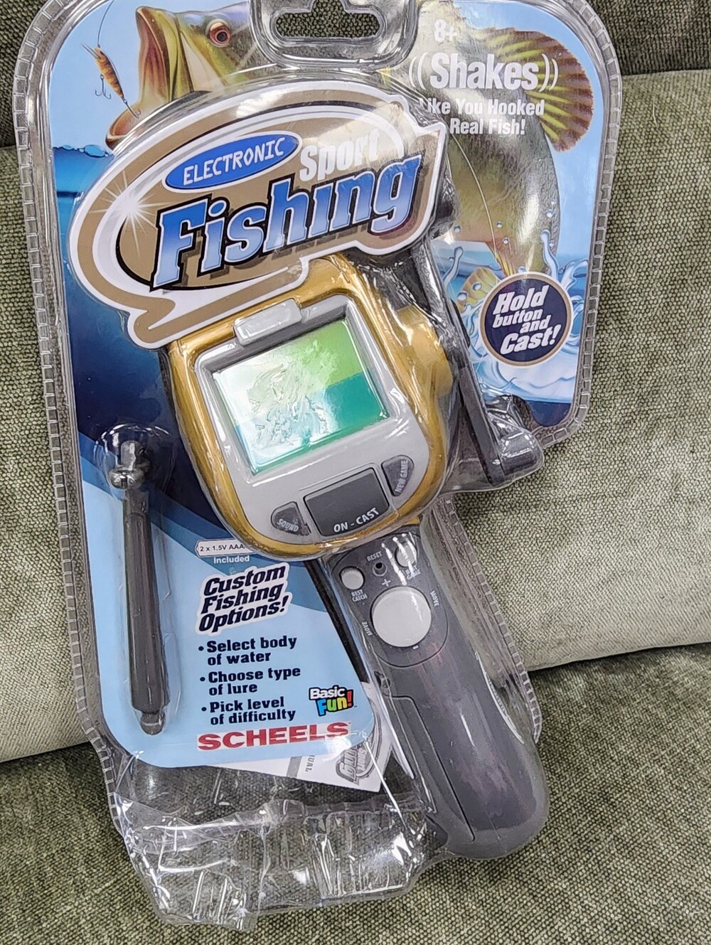 Electronic Sport Fishing Game - Gold/Gray